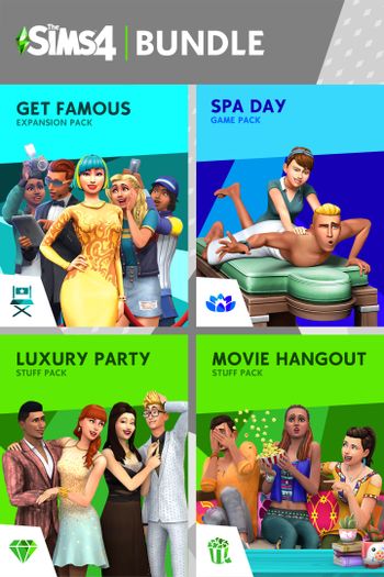 The Sims™ 4 Live Lavishly Bundle - Get Famous, Spa Day, Luxury Party Stuff, Movie Hangout Stuff (DLC) XBOX LIVE Key UNITED STATES